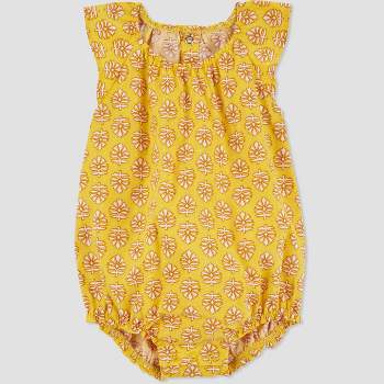 Carter's Just One You® Baby Girls' Geo Romper - Yellow