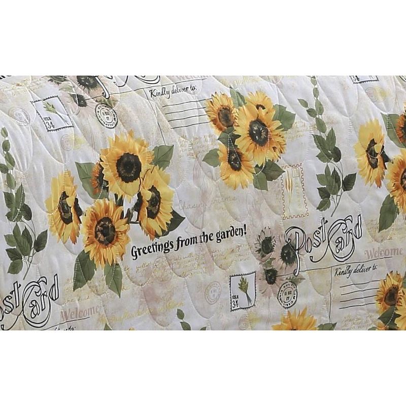Yara Sunflower 5pc Quilt Set - Geneva Home Fashion, 3 of 4
