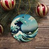 Hokusai The Great Wave off Kanagawa Ceramic Ornament, Famous Painting Souvenir And Decor| OrnamentallyYou - 4 of 4