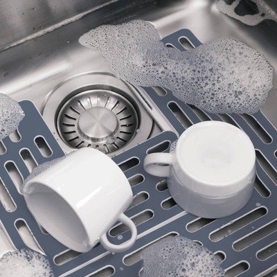 Joseph Joseph Adjustable Gray Non-Slip Sink Mat