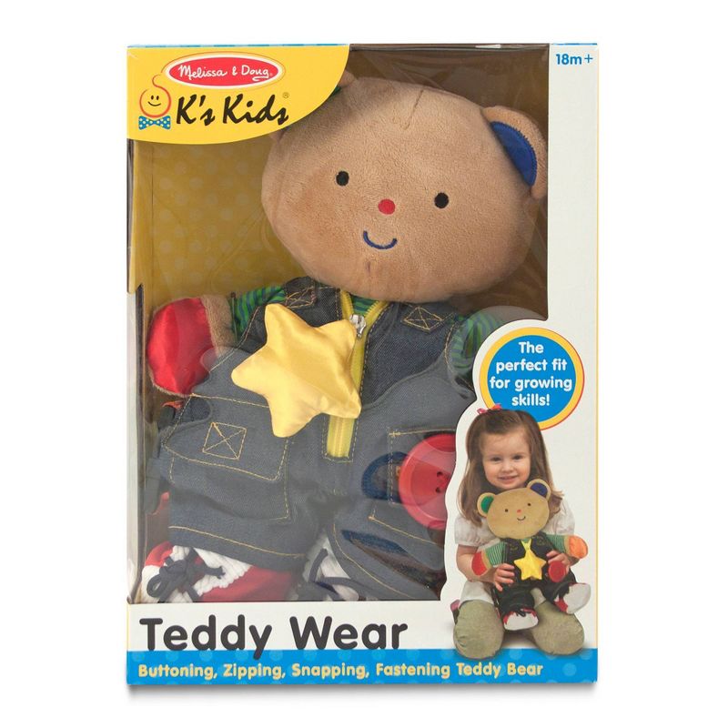 Melissa &#38; Doug K&#39;s Kids - Teddy Wear Stuffed Animal Educational Toy, 4 of 11