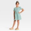 Girls' Short Sleeve Woven Dress - Cat & Jack™ - 3 of 3