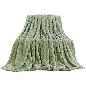 Itopfox Fleece Throw Blanket - Cozy Soft Lightweight Fuzzy Blanket for Women, Warm Gift for Birthday, Christmas, Halloween, Housewarming - 1 of 4