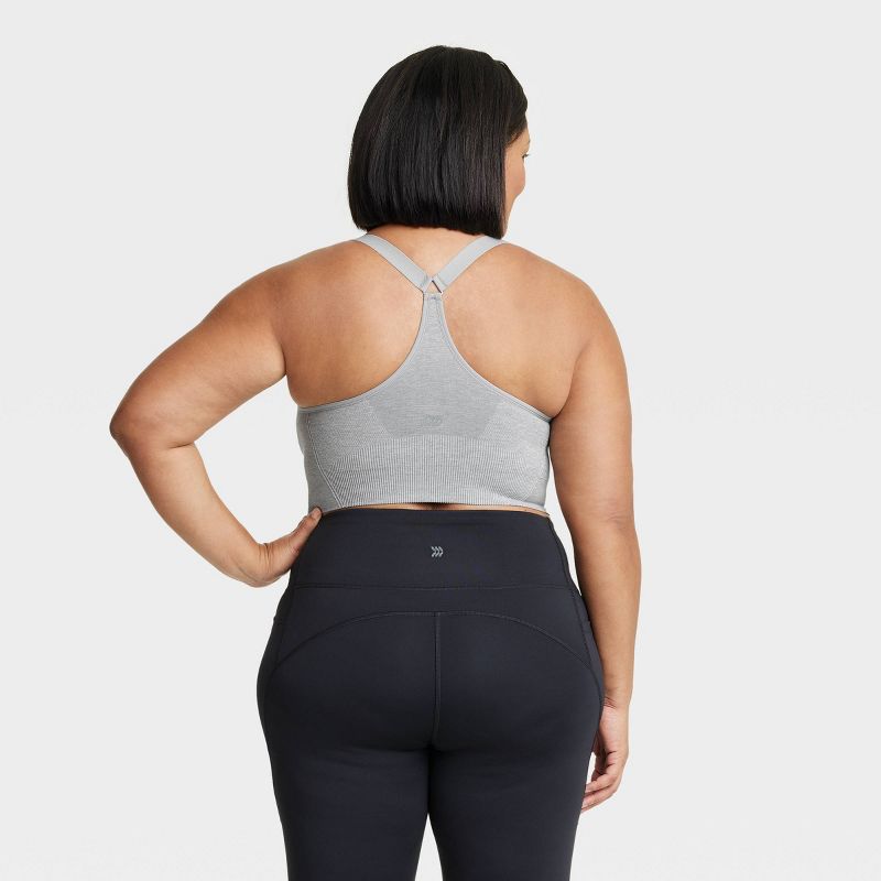 Women's Seamless Medium Support Cami  Sports Bra - All In Motion™, 3 of 5