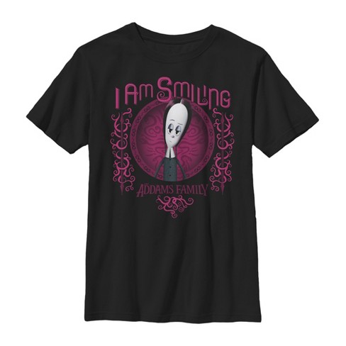 Boy's Addams Family Wednesday I Am Smiling T-Shirt - image 1 of 4