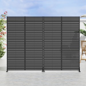 SpassWay 72"H 47"W Outdoor Metal Garden Trellis Privacy Screen Lattice Panel Indoor Room Divider - 1 of 4