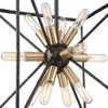 Possini Euro Design Gantz Bronze Warm Brass Chandelier 15" Wide Modern Sputnik 12-Light Fixture for Dining Room House Foyer Kitchen Island Entryway - 3 of 4