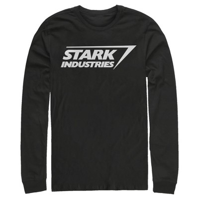 Men's Marvel Stark Industries Iron Man Logo Long Sleeve Shirt