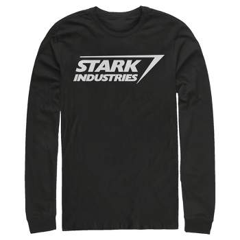 Marvel Men's Stark Industries Iron Man Logo Sweatshirt Black