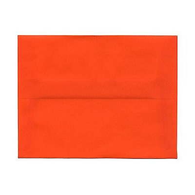 JAM Paper A2 Translucent Vellum Invitation Envelopes 4.375 x 5.75 Orange PACV619