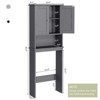 Celebalcony  Over The Toilet Storage Cabinet, Bathroom Shelf Organizer with Anti-Tip Device Small Freestanding Space Saver with Adjustable Shelf - 4 of 4
