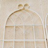 MAYEERTY 2 Pack Metal Garden Trellis 86.7 x 19.7 Inch Rustproof Climbing Plants Support Cream White Outdoor Flower - 3 of 4