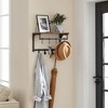 VASAGLE Laundry Room Shelf Wall Mounted, Coat Rack Shelf - 2 of 4