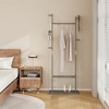 Freestanding Coat Rack, Wood Coat Tree with 5 Hook, Entryway Clothes Racks for Hanging Coats Suits Jacket, Coat Rack Standing For Bedroom Office - 2 of 4