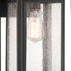 John Timberland Cecile 21.25 High Mission Outdoor Wall Light Fixture Mount Porch House Box Lantern Weatherproof Black Clear Seeded Glass Shade - 3 of 4