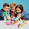 PICASSO-TILES Marble Run Magnetic Tiles for Kids, 45PCS, Mini Construction Magnet Tiles Race Track Building Blocks STEM Toy - 2 of 4