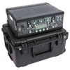SKB 3U iSeries 13" Injection Molded Fly Rack with Built-In Wheels, Push Button Release Pull Handle and Removable Rack Frames, Black - 4 of 4