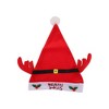 Unique Bargains Christmas Hat Belt Antler Christmas Hat Polyester Red 11.42"x15.35" 1 Pc - 4 of 4