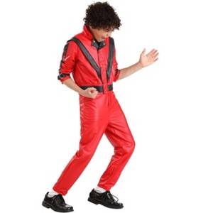 HalloweenCostumes.com Kid's Michael Jackson Thriller Costume, Red Tracksuit Michael Jackson Kids Costume for Halloween Outfit - 1 of 4