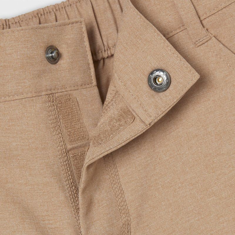 Boys' Adaptive Dry Fit Shorts - Cat & Jack™ Heathered Brown, 4 of 5