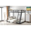 Twin Over Full Metal Floor Bunk Bed for Bedroom - 3 of 4