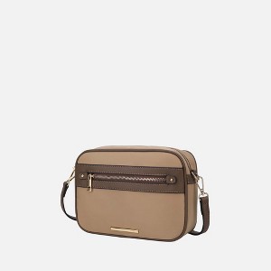 MKF Collection Jimena Vegan Leather Women’s Shoulder Bag by Mia K- Taupe - 1 of 4