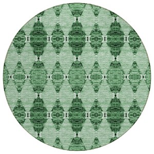 Emerald And Green Moroccan Washable Indoor Outdoor Area Rug - 1 of 4