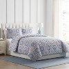 VCNY 3pc Home Sea Medallion Printed Seashell Coastal Quilt Set Blue - 2 of 4