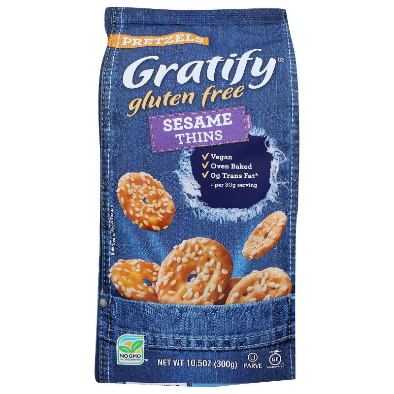 Gratify Sesame Pretzels - 10.5oz/6pk, 1 of 4