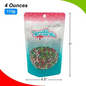 Sprinkle Me This – Mistletoe Magic Sprinkle Blend – Holiday Sprinkle Mix in Green, Lime, White & Red Colors - 1 of 4