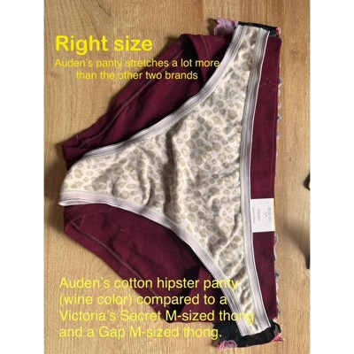Women's Cotton Comfort Hipster Underwear - Auden™ Burgundy S : Target