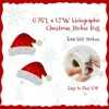 Wrapables Holographic Christmas Sticker Roll, for Sealing Envelopes, Gift Boxes, Journal, Party Decor and Supplies (500pcs), Santa Hat - 2 of 4