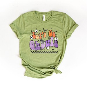 Simply Sage Market Women's Let's Go Ghouls Flowers Short Sleeve Graphic Tee - 1 of 4