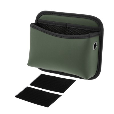 Unique Bargains Car Trash Can Hanging Front Rear Seat Faux Leather Trash Bin 1 Pc