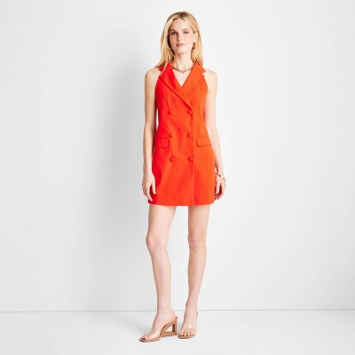Women's Sleeveless Blazer Mini Dress - Future Collective™ with Jenee Naylor Red 10