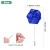 Unique Bargains Wedding Groom Boutonnieres Rose Flower Lapel Pins for Men 1 Pc - 3 of 4