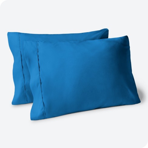 Ultra-soft Microfiber Standard Medium Blue Pillowcase Set By Bare Home :  Target