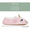 Pink Unicorn Womens Animal Cozy Indoor Plush Lined Non Slip Fuzzy Soft Slipper - Large - image 4 of 4