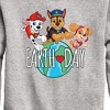 Boys' - Paw Patrol - Earth Day Globe Graphic Long Sleeve Fleece Sweatshirt - 2 of 4