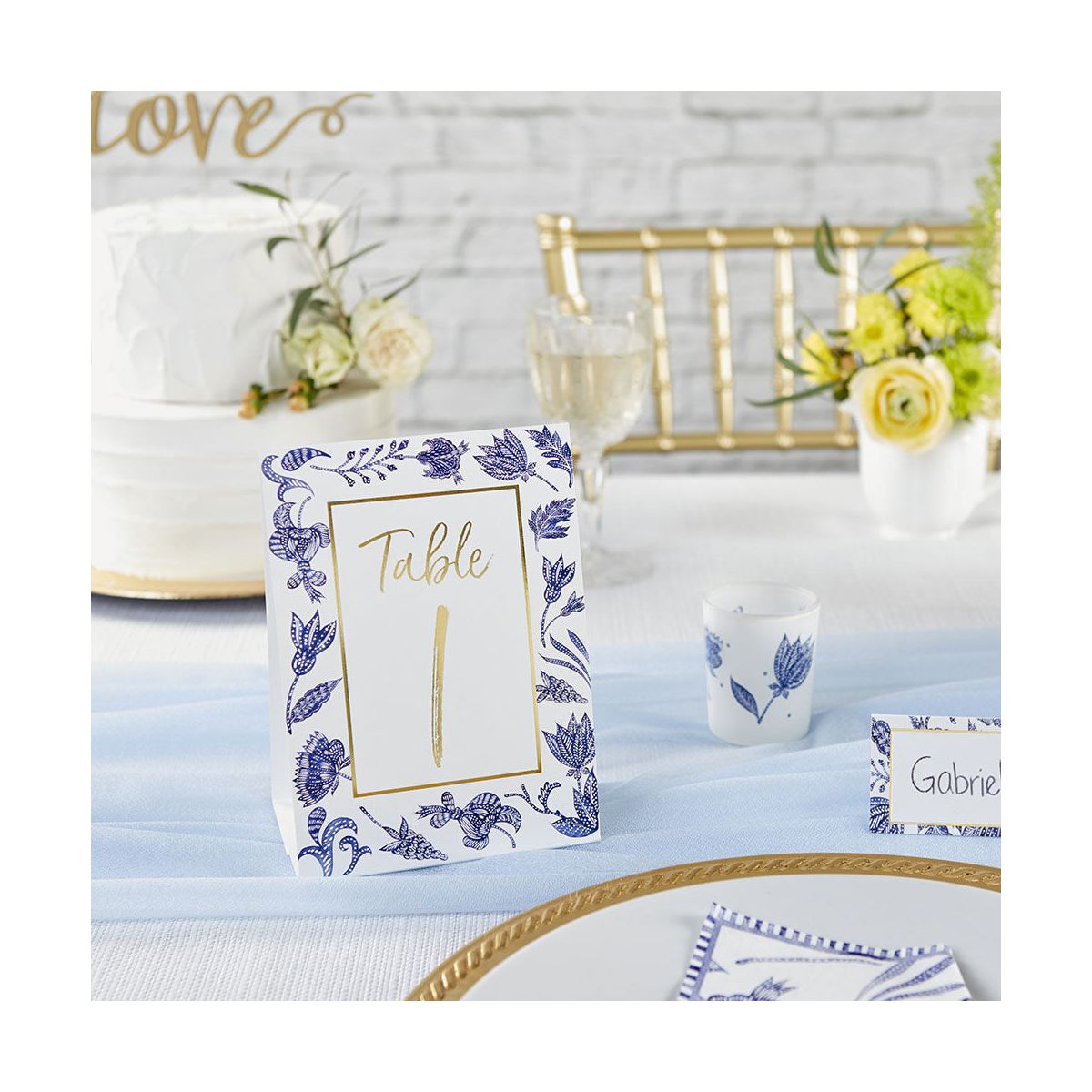 Kate Aspen Blue Willow Wedding Table Numbers (1-25) | 28537NA - thumbnail 5