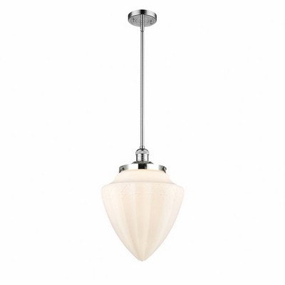 Bullet - 1 Light Stem Hung Mini Pendant In Traditional Style-16 Inches Tall and 12 Inches Wide