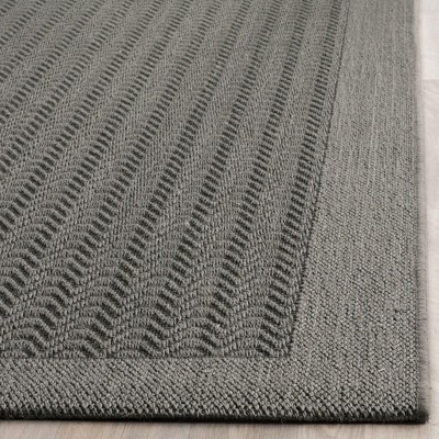 Ash Geometric Hand-knotted Rectangular Synthetic Area Rug
