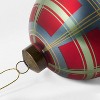 Set of 4 Plaid Glass Ornaments - Threshold™ designed with Studio McGee - 3 of 3