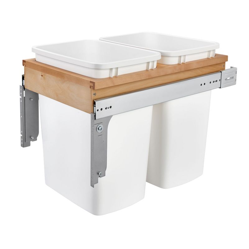 Rev-A-Shelf Top Mount Pull-Out Kitchen Waste Trash Container Bin, 1 of 7