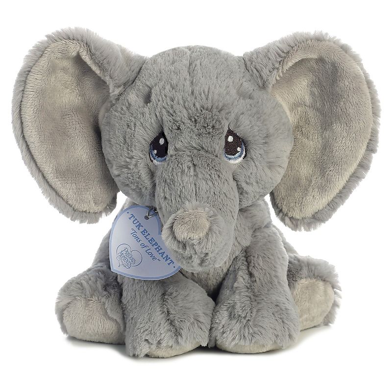 Aurora Precious Moments 8.5" Tuk Elephant Grey Stuffed Animal, 1 of 6