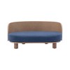 XIYUYEU Dog Bed Pet Sofa Couch With Solid Wood Legs and Bent Wood Back for Small and Medium Dogs and Cats, Velvet Cushion, Dark Blue - 2 of 4
