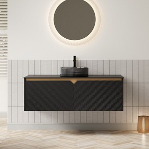 GDFStudio Pamsha 48" Modern Bathroom Vanity with Vessel Basin and Storage Cabinet - 1 of 4