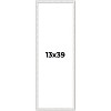PosterPalooza | Panoramic Textured White Picture Frame - UV Acrylic, Foam Board Backing, Hanging Hardware - 2 of 4
