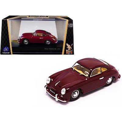 1952 Porsche 356 Coupe Burgundy 1/43 Diecast Model Car by Road Signature