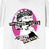 Grease Too Pure To Be Pink Crew Neck Short Sleeve Women's White T-shirt - image 2 of 3